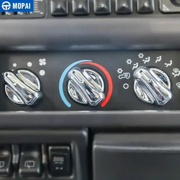 MOPAI ABS Automobilių Oro Kondicionierius Jungiklis Mygtukas Mygtukas Apdailos Dangtelio Lipdukas, skirtas Jeep Wrangler TJ 1997-2006 Automobilių Reikmenys Stilius