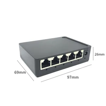OEM factory Outlet Prekės 5 Port Gigabit Ethernet Switch pigiausia tinklo jungikliai 10/100/1000mbps MUMS ES kištuką įjunkite combo lan