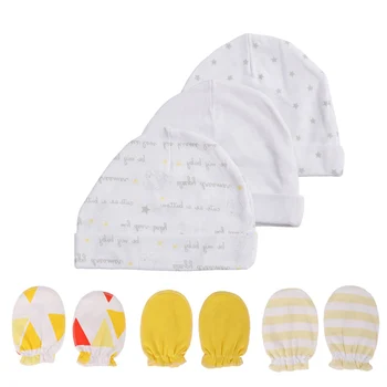 0-6M kūdikių accessorise medvilnės baby kepurės ir pirštinės Naujagimiui Mielas pirštinės Išlaikyti Šiltas kūdikio kombinezonas