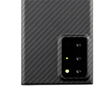 0,7 mm Ultra Plonas Anglies Pluošto Modelio Padengti Samsung Galaxy Note20Ultra Note20 Atveju, pilnos Apsaugos Aramido Pluošto Atveju KS0795