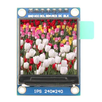 1.3 colių 240x240 Skaitmeninis LCD Ekranas Modulis Plikas Ekranas, 65K SPI Serijos Full RGB TFT IPS LCD Ekrano Valdyba