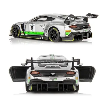 1:32 Continetal GT3 Lenktynių Automobilių Lieti Modeliai Diecast Žalia Miniatiūriniai Transporto priemonės Speedway 