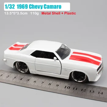 1:32 Masto Jada derliaus bigtime 1969 Chevrolet Chevy Camaro SS metalo lydinio modelis raumenų automobilių transporto žaislas dovanos vaikų berniukų