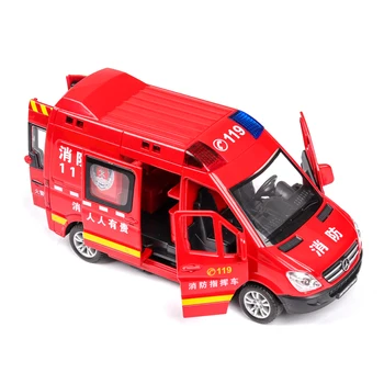 1:32 ugnis express greitosios pagalbos automobilis Žaislas Automobilis Metalo Žaislas Diecasts & Žaislinės Transporto priemonės Automobilio Modelį su šviesos ir garso, Automobilių Žaislai Vaikams