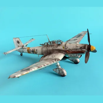 1:33 Vokietija Ju-87 Bombonešis lėktuvas, Modelį, 3D, Popieriniai, Vietos Biblioteka Papercraft Kartono House Vaikų Knygos Žaislai