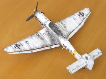 1:33 Vokietija Ju-87 Bombonešis lėktuvas, Modelį, 3D, Popieriniai, Vietos Biblioteka Papercraft Kartono House Vaikų Knygos Žaislai