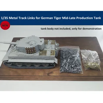 1/35 Mastelis Metalo Sekti Nuorodas vokietijos Tigras Viduryje-Pabaigoje Gamybos Tankas Modelis w/metalo pin