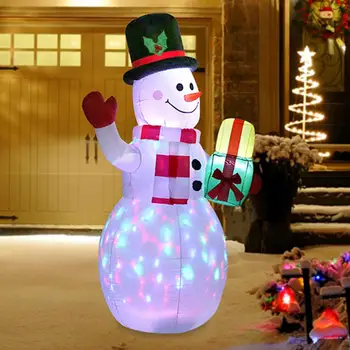 1,5 m Pripučiamų Kalėdų Senį Apšviestas Mielas Dizainas Ir LED Žibintai Kalėdų Senelio Lėlės Rinkinys Kalėdų Dovana Vaikams
