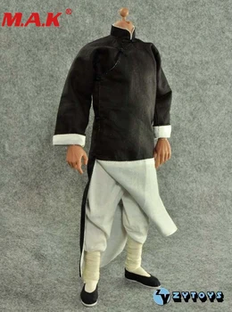1: 6 masto juoda ilgomis rankovėmis chalatas, kostiumas klasikinis žmogus Kinijos Kung Fu meistras kostiumas ZY15-14 12