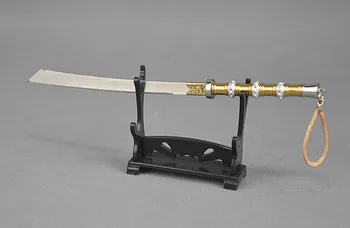 1:6 senovės šalto miniatiūriniai metalo ginklas modelis kova su peiliu tiesiai kareivis scena sabre Fotografijos rekvizitai nuosavybės kardas