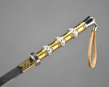 1:6 senovės šalto miniatiūriniai metalo ginklas modelis kova su peiliu tiesiai kareivis scena sabre Fotografijos rekvizitai nuosavybės kardas