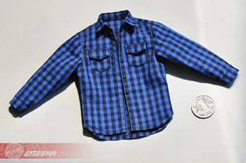 1/6 vyras lėlės modelis, aksesuarų, drabužių, 12 colių lėlės yra prieinami tendencija lėlės sąžiningas plaid marškinėliai striukė viršūnės