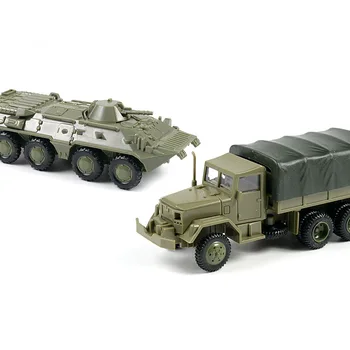 1:72 M35 Sunkvežimių Sovietų BTR 80 Ratinių Šarvuotos Transporto priemonės, Gumos-nemokamai Asamblėjos Modelis Karinės Žaislas Automobilis