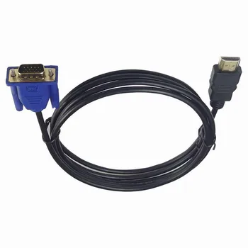 1,8 M HDMI Male VGA Video Converter Adapterio Kabelį, Laidą skirtą KOMPIUTERĮ, DVD, 1080P HDTV