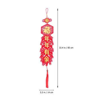 1 Pora Kinų naujieji Metai Pakabukas Kabo Ornamentu Dvieilis Pakabukas Pavasario Šventė Dekoro 