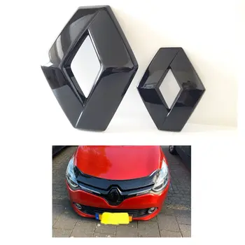 1 pora priekiniai ir atgal (be kameros) emblema (ryškiai mėlyna) logo ženklelis Renault Clio 4 628909470R 628905855R 908890837R