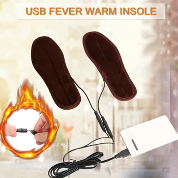 1 Pora Žiemą USB Šildymo Vidpadis Elektros Įkrovimo Šildomos Koja Šilčiau Skalbti galima Vaikščioti Vidpadžiai Lauke Šalta Įrodymas Prekes