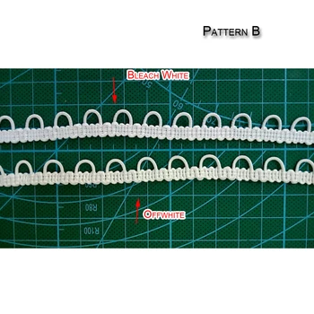 10 metrų pakuoti baltos elastinga mygtuką linijos juosta asmeninį spalva