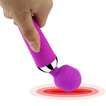 10 Režimai Galingas Žodžiu, Clit Vibratoriai Moterims USB Mokestis AV Magic Wand Massager Vibrator Suaugusiųjų Sekso Žaislai Moteris Masturbator