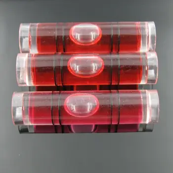 (10 vnt/Daug) 9.5*40mm Raudona Spalva gulsčiukas burbulas plastiko burbulas lygis Vamzdinės buteliukai