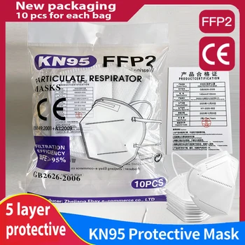 100 vnt veido kaukė KN95 veido kaukės FFP2 CE filtras kaukė ffpp2 maske filtro antipolvo máscara mascarillas mascherine Anti-Virus