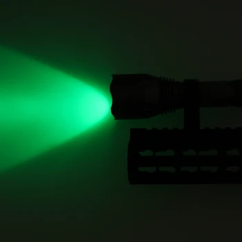 10000 Liumenų LED Žibintuvėlis Taktinis Žalia Medžioklės Žibintuvėlis+Nuotolinio Slėgio Jungiklis+18650 Baterija+Šautuvas taikymo Sritis Mount+Įkroviklis+Atveju