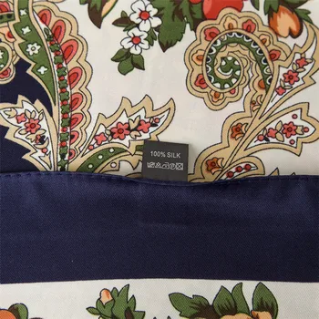 100cm Bohemijos Paisley Stiliaus Žiemos Aikštėje Šalikas Prabangos Prekės Šalikas Moterims Naujo Dizaino kerchief Nosinė, Šalikai Ponios
