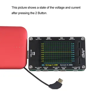 100MHZ T50N Įtampa Srovės Testeris su USB Srovės Bandymas Kabelis Digital voltmeter dc įtampa srovės matuoklis ammeter nustatyti-arba