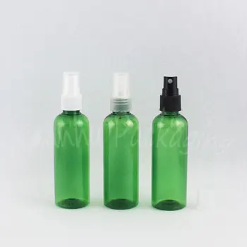 100ML Žalia Apvalios Pečių Plastikinio Butelio , 100CC Tuščias Kosmetikos Konteinerių , Losjonas / Tonerio Kelionės Pakuočių Buteliukas