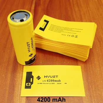100vnt/daug 26650 ličio baterija PVC šilumos susitraukianti rankovės trauktis filmas 26700 baterijos talpa išorinis odos užpilimui filmas