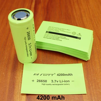 100vnt/daug 26650 ličio baterija PVC šilumos susitraukianti rankovės trauktis filmas 26700 baterijos talpa išorinis odos užpilimui filmas