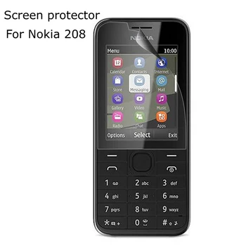 100vnt ekrano plėvelė Nokia 208 LCD Clear screen protector Apsauginė danga ( ekrano apsaugų tik )