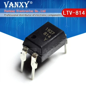 100vnt LTV-814 CINKAVIMAS-4 LTV814 PC814 DIP4 LTV-814-suderinamą optocoupler