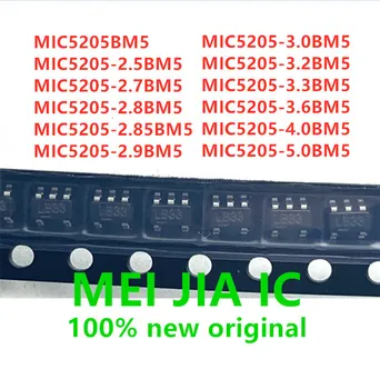 100VNT MIC5205BM5 MIC5205-2.5BM5 MIC5205-2.7BM5 MIC5205-2.8BM5 MIC5205-2.85BM5 MIC5205-2.9BM5 MIC5205-3.0BM5 MIC5205-3.2BM5
