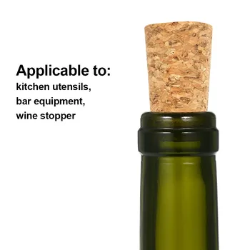 100vnt Smailas Vyno Korkas Daugkartinio naudojimo Natūralaus Medžio Kamščiai Kūrybos Nešiojamų Sandarinimo Vyno Kamštis Vyno Butelio Dangtelį Butelių Vyno
