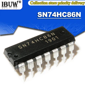 100VNT SN74HC86N DIP14 SN74HC86 74HC86N 74HC86 CINKAVIMAS Integruota IC