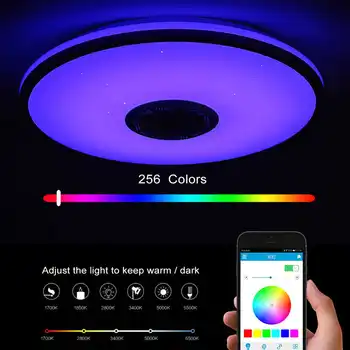 100W Šiuolaikinės RGB LED Smart Lubų Šviesos Namuose Miegamojo Kambarį 