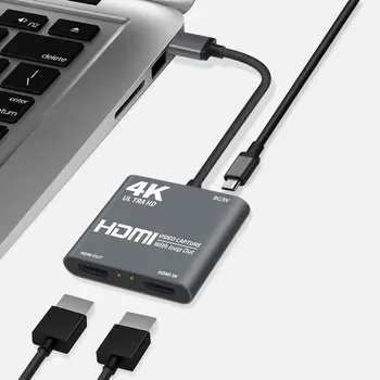 1080P 4K HDMI Video Capture Card HDMI USB 2.0 3.0 Filmavimo stalo Žaidimas Įrašyti Live Transliacijos Transliacijos Vietos Ciklas