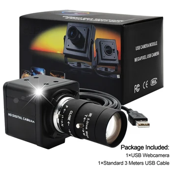 1080P Full HD 30fps 60fps 120fps Mini KOMPIUTERIO Kamera, USB Kamera su Manual Zoom Varifocal CS Objektyvo už 