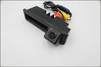 1080P Naktinio Matymo Automobilio Galinio vaizdo Kamera Kamieno Rankena Atvirkštinio vaizdo Kameros Vandeniui ForAudi A3 A4 A6 A6L S5 Q7