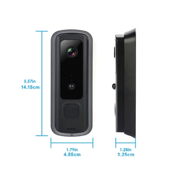 1080P Smart WIFI Doorbell Smart Home Belaidžio Vaizdo Durų Bell Domofonas infraraudonųjų SPINDULIŲ Naktinio Matymo Dviejų krypčių Garso PIR Signalizacijos Debesis Varpeliais