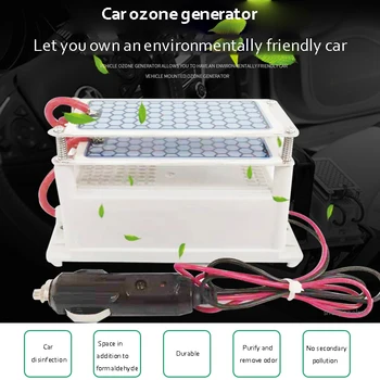 10G Mini Ozono Generatorius Automobilių ozono generatorius, oro valytuvas Sterilizacija Pašalinti kvapą, Ozono dezinfekcija oro šviežių prietaisas