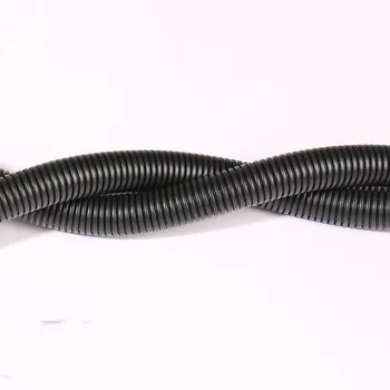 10M 5.5 mm PE Gofruotas Vamzdelis Vandeniui izoliacija vynioti kabelių organizatorius pintas sleeving kompiuterio PV kabeliai, laidas raštas