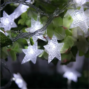 10M 50Led Žiburiai Kalėdų Medžio Sniego Star Led Lemputės String Pasakų Šviesos Kalėdos Šalis Vestuvių Sodas Kalėdų Dekoracijos Girlianda