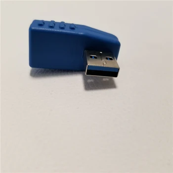 10vnt/daug 90 Laipsnių Kairėn, Dešinėn Kampas Kampas USB 3.0 Tipo Vyrų ir Moterų Adapteris Keitiklis Jungtis Juoda arba Mėlyna