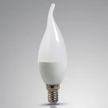 10vnt/daug LED Žvakių Lemputė E14 Lampada LED Lempos mažo Anglies dioksido kiekio technologijų gyvenimą SMD2835 kintamoji srovė 220-240V Šiltai balta/Balta Bombillas Led Lemputė liustra