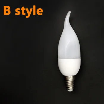 10vnt/daug LED Žvakių Lemputė E14 Lampada LED Lempos mažo Anglies dioksido kiekio technologijų gyvenimą SMD2835 kintamoji srovė 220-240V Šiltai balta/Balta Bombillas Led Lemputė liustra