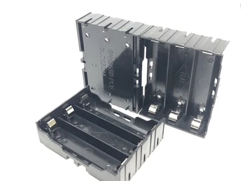 10vnt/daug MasterFire Juodos spalvos Plastmasės 3 x 3.7 V 18650 Baterijas Padengti 6 Smeigtukai Baterijų Laikiklis Laikymo Dėžutė