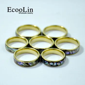 10vnt EcooLin Prekės ženklo Mados Gamtos Vėžiagyvių ausinukės Nerūdijančio Plieno Žiedai, Moterų Papuošalai Daug Urmu LR4028