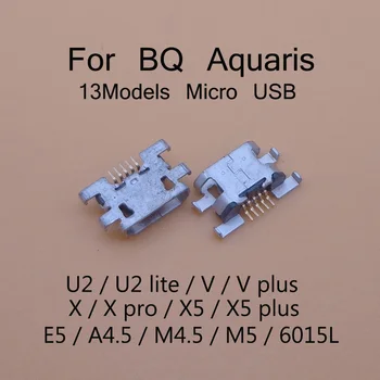 10vnt Energijos Įkrovimo lizdas Pakeitimo Mini ir Micro USB Lizdas, Kištukas Jungtis BQ Aquaris U2 U2 lite V V plus X X X X X X X X X X PRO